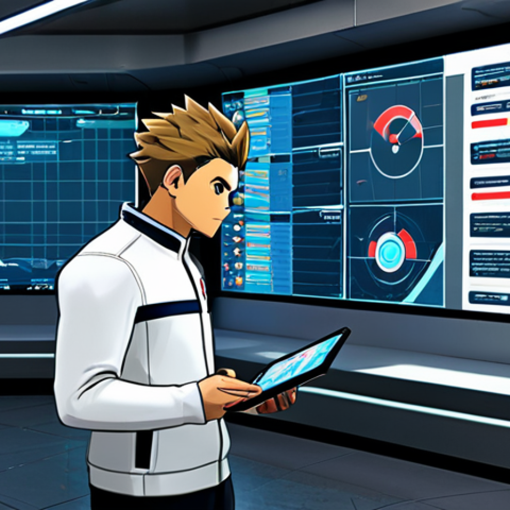 포켓몬스터 애니 속 리그 대결 명장면 - Régis (Gary Oak) strategizing**
A professional illustration of Régis (Gary Oak) fully clothed in a ...