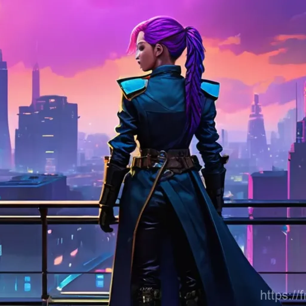애니메이션에서 재해석된 게임 스토리 - **Arcane-Inspired Piltover Rooftop Vigil**
    "A detailed, painterly style animation image, highly ...